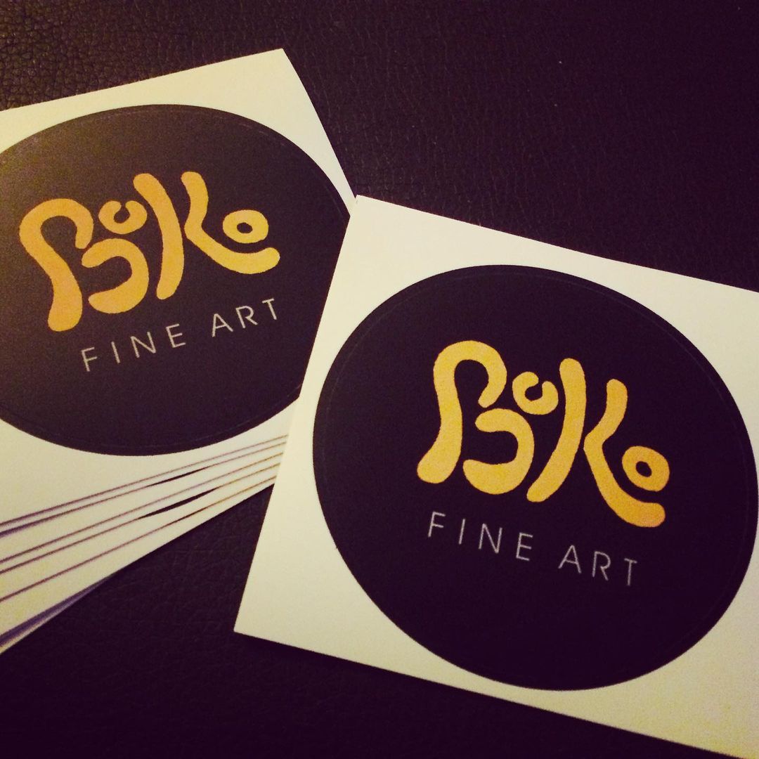 Some new stickers came in the mail. #stickers #artpromotion #bokofineart…