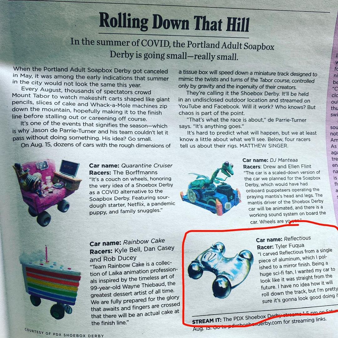 In anticipation of this Saturday’s PDX Shoebox Derby, the Willamette Week featur…