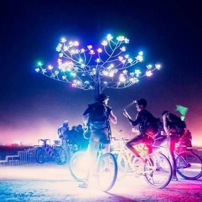 Great photo of TrEeD at Burning Man in 2015. Photo by Christy Parry.  #tylerfuqu…