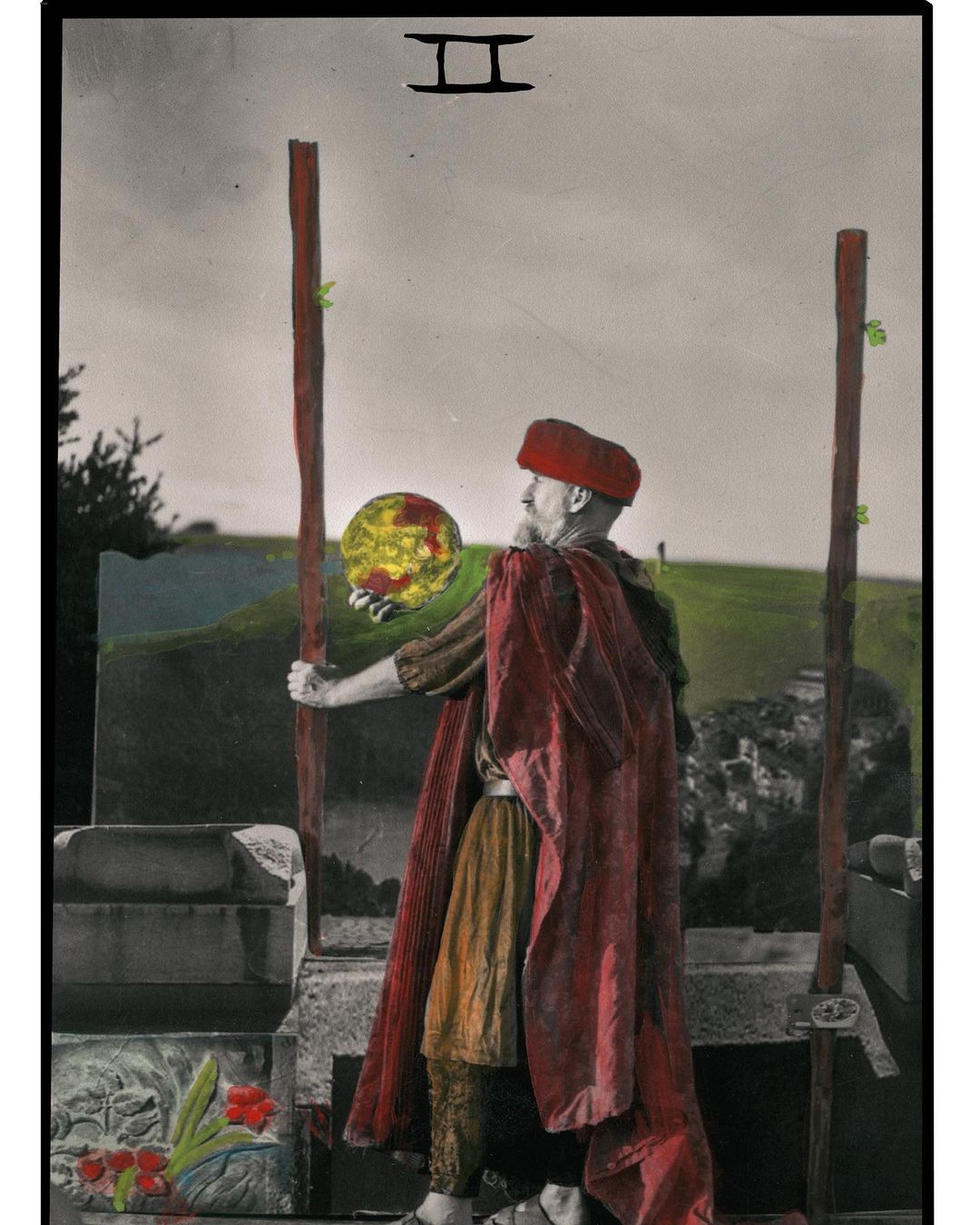2 of wandsOur new set of hand colored photographic tarot cards are ready for pre…