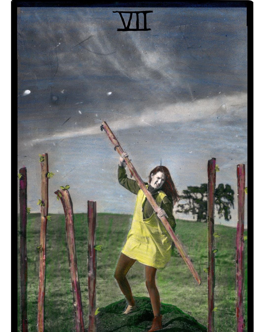 7 of wands. Our new hand colored photographic tarot cards JOURNEY TO THE TOWER,I…