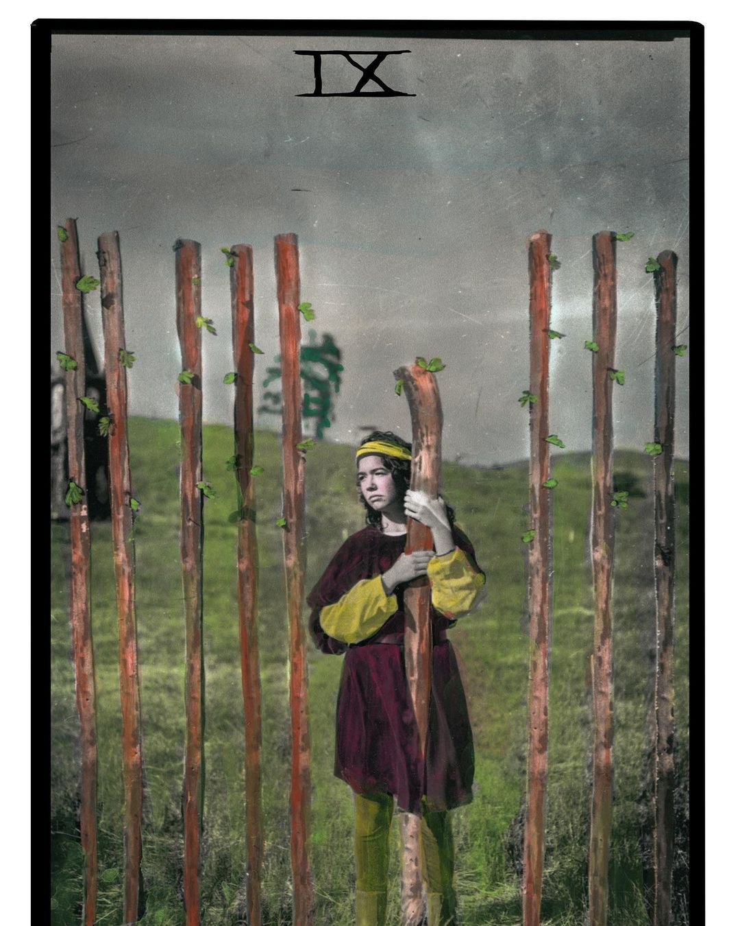 9 of wands. Our new hand colored photographic tarot cards are ready for pre-orde…