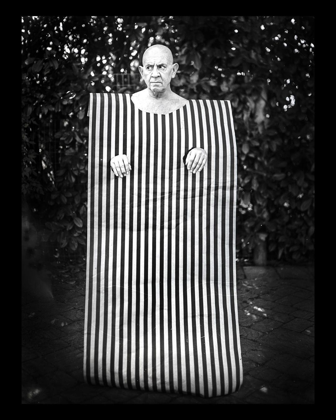 My father in a paper dress. #contemporaryart #4x5photography #artforartssake #fa…