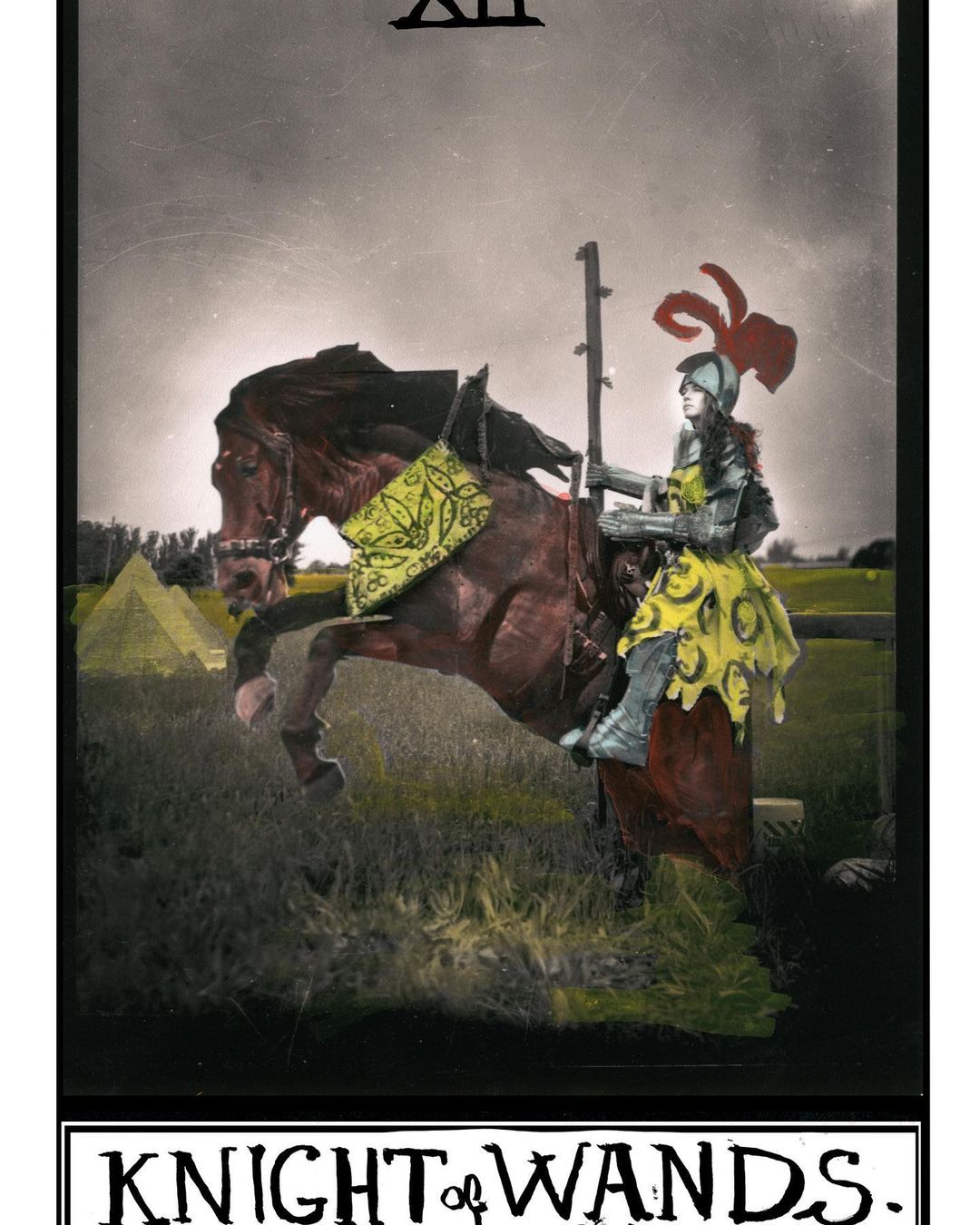 Knight of wands. Our new hand colored photographic tarot deck”Journey to the Tow…