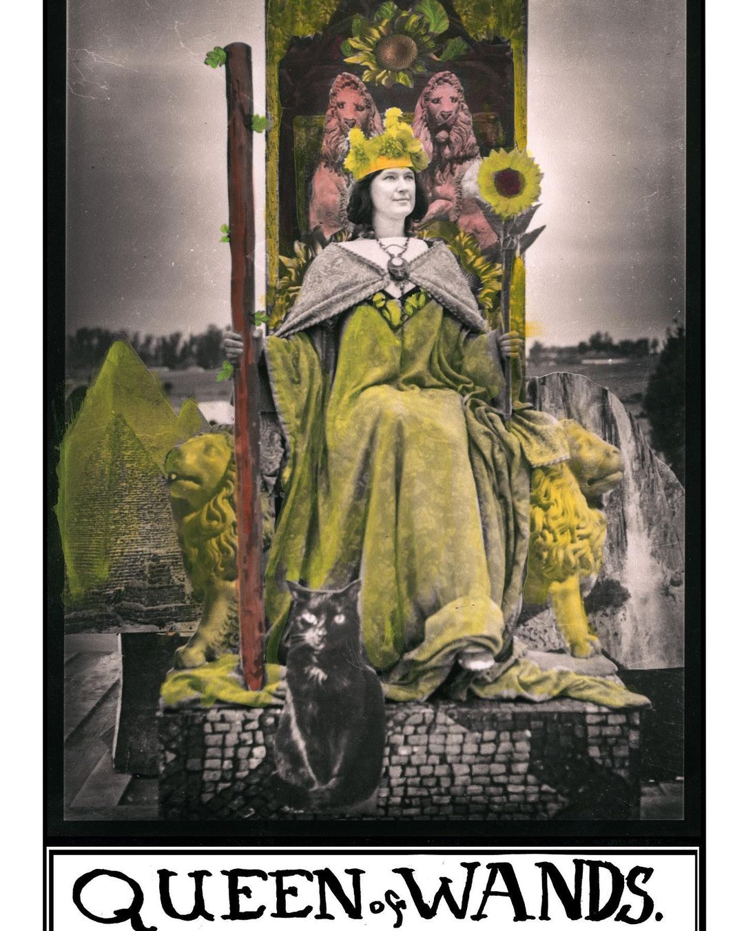 Queen of wands. “JOURNEY TO THE TOWER ” our new  tarot deck is ready for preorde…