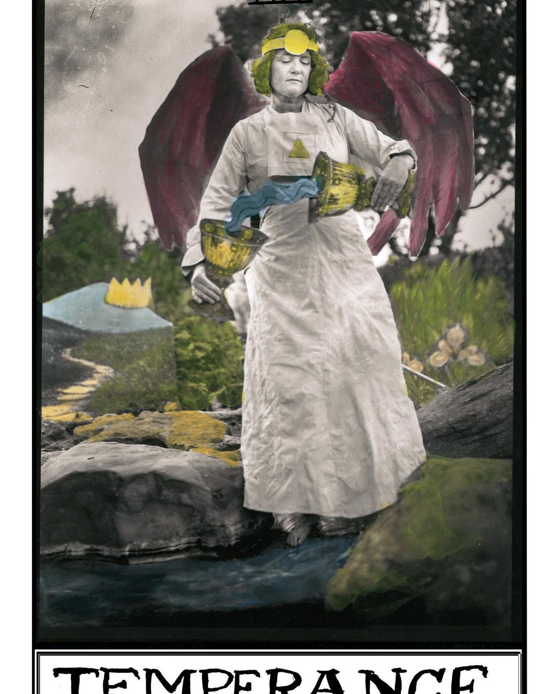 Temperance. “JOURNEY TO THE TOWER ” our new hand colored photographic tarot card…