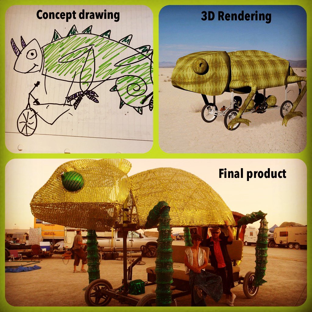 Here is another behind-the-scenes look at one of our mobile creations: Clyde the…