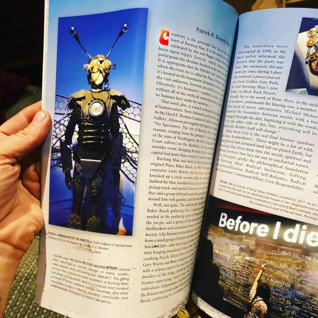 Thorax made it into a Burning Man article in Ornament magazine. Super cool!  #ty…