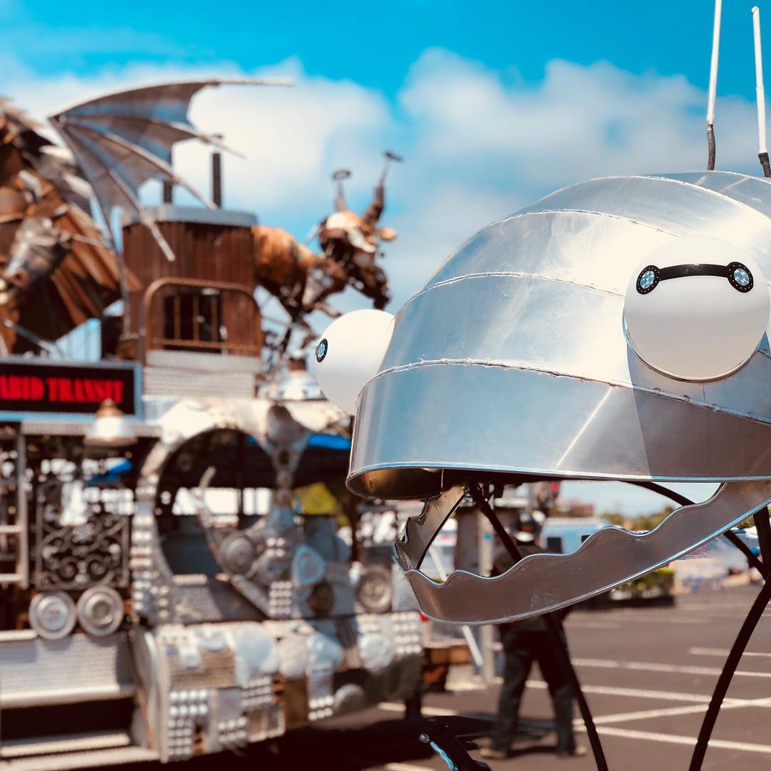 Cosmic Space Worm at the Bay Area Maker Faire with Duane Flatmo’s Rabid Transit….