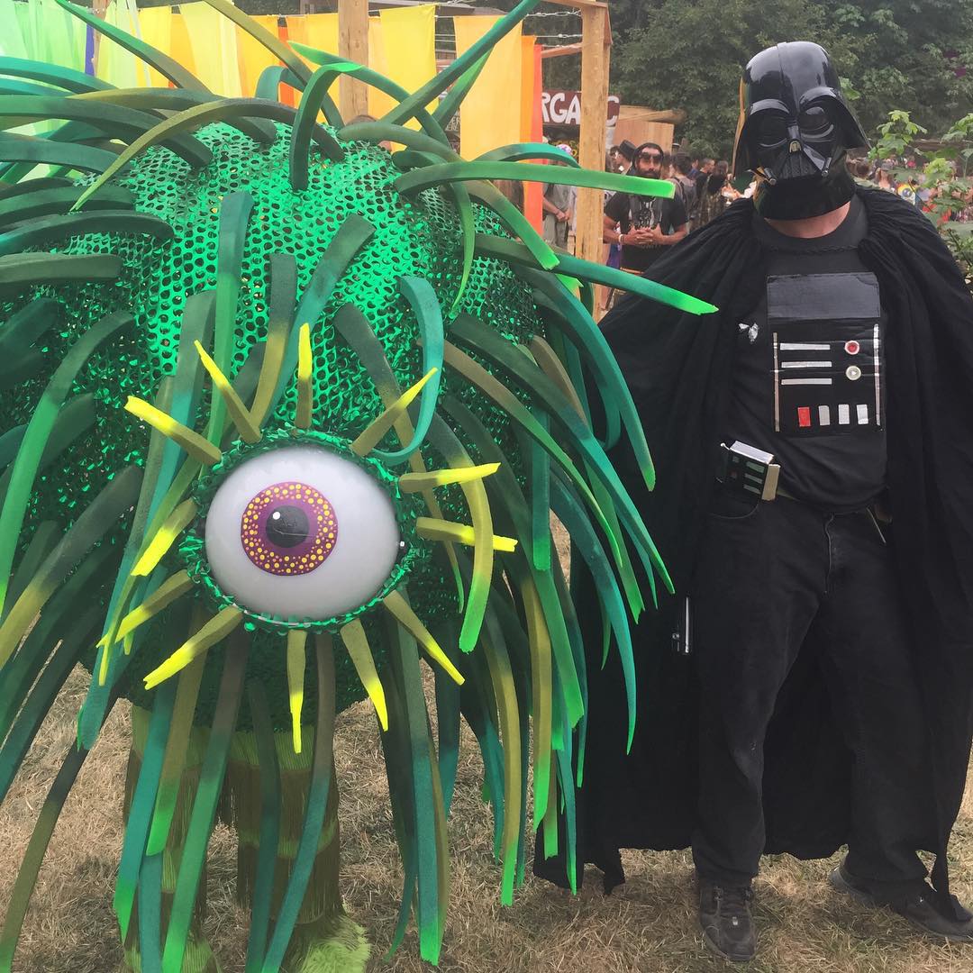 Glop and Darth #oregoncountryfair #tylerfuquacreations #glopandglip…