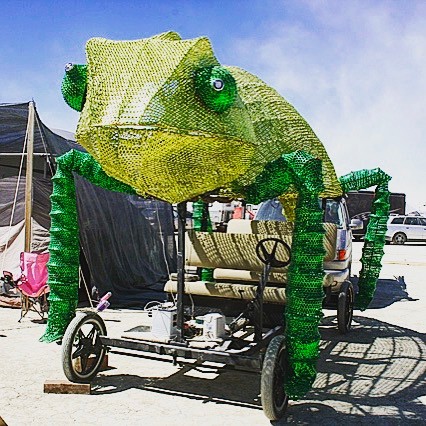 #cyclameleon #chameleon #bike #burningman #burningman2011 #tylerfuquacreations #…